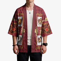 Zodiac Signs Kimono The Fire Element Baroque Hearts Card