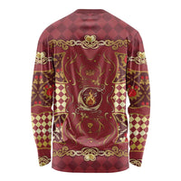 Zodiac Signs Long Sleeve Shirt The Fire Element Baroque Hearts Card