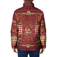 Zodiac Signs Padded Jacket The Fire Element Baroque Hearts Card