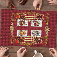 Zodiac Signs Puzzle The Fire Element Baroque Hearts Card