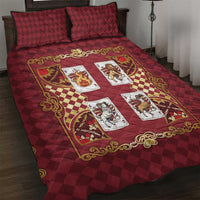 Zodiac Signs Quilt Bed Set The Fire Element Baroque Hearts Card