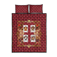 Zodiac Signs Quilt Bed Set The Fire Element Baroque Hearts Card
