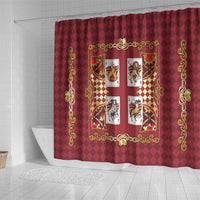 Zodiac Signs Shower Curtain The Fire Element Baroque Hearts Card