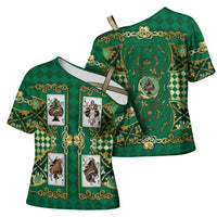 Zodiac Signs Cross Shoulder Shirt The Earth Element Baroque Spades Card