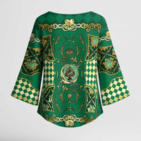 Zodiac Signs Kimono Sleeve Blouse The Earth Element Baroque Spades Card