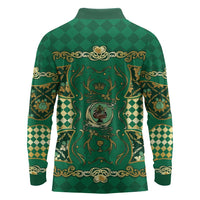 Zodiac Signs Long Sleeve Polo Shirt The Earth Element Baroque Spades Card