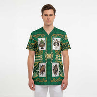 Zodiac Signs Scrub Top The Earth Element Baroque Spades Card
