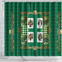 Zodiac Signs Shower Curtain The Earth Element Baroque Spades Card