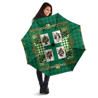 Zodiac Signs Umbrella The Earth Element Baroque Spades Card