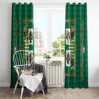 Zodiac Signs Window Curtain The Earth Element Baroque Spades Card