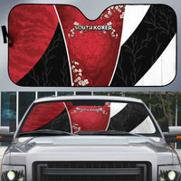 South Korea Football Auto Sun Shade Tiger Mugunghwa Flower Minimal Style