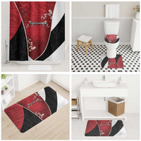 South Korea Football Bathroom Set Tiger Mugunghwa Flower Minimal Style