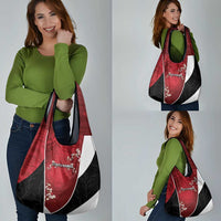 South Korea Football Grocery Bag Tiger Mugunghwa Flower Minimal Style