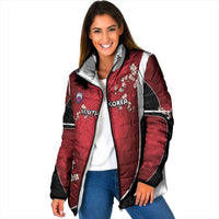 Custom South Korea Football Padded Jacket Tiger Mugunghwa Flower Minimal Style