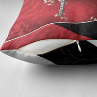 South Korea Football Pillow Cover Tiger Mugunghwa Flower Minimal Style