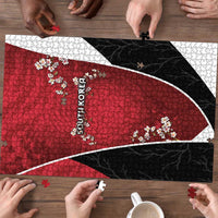 South Korea Football Puzzle Tiger Mugunghwa Flower Minimal Style
