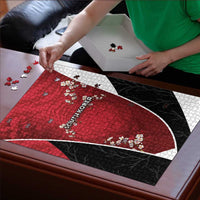 South Korea Football Puzzle Tiger Mugunghwa Flower Minimal Style