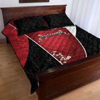 South Korea Football Quilt Bed Set Tiger Mugunghwa Flower Minimal Style