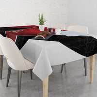 South Korea Football Tablecloth Tiger Mugunghwa Flower Minimal Style