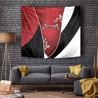 South Korea Football Tapestry Tiger Mugunghwa Flower Minimal Style
