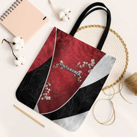 South Korea Football Tote Bag Tiger Mugunghwa Flower Minimal Style