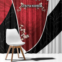South Korea Football Window Curtain Tiger Mugunghwa Flower Minimal Style