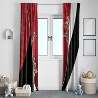 South Korea Football Window Curtain Tiger Mugunghwa Flower Minimal Style