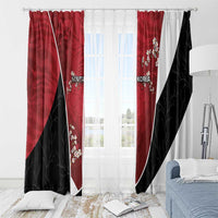South Korea Football Window Curtain Tiger Mugunghwa Flower Minimal Style