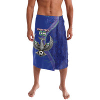 Custom Uzbekistan Football Lavalava Modern Glitch Art Style Huma Bird