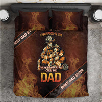 Firefighter Fathers Day Bedding Set Best Dad Ever