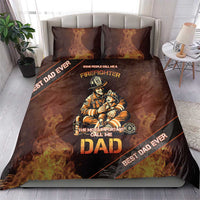 Firefighter Fathers Day Bedding Set Best Dad Ever