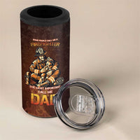 Firefighter Fathers Day 4 in 1 Can Cooler Tumbler Best Dad Ever