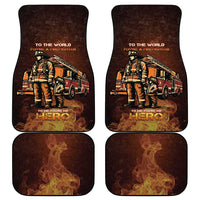 Firefighter Fathers Day Car Mats Best Dad Ever