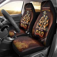 Firefighter Fathers Day Car Seat Cover Best Dad Ever