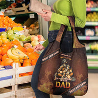 Firefighter Fathers Day Grocery Bag Best Dad Ever