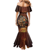 Firefighter Fathers Day Mermaid Dress Best Dad Ever