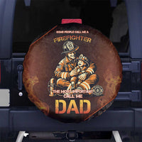 Firefighter Fathers Day Spare Tire Cover Best Dad Ever