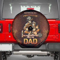 Firefighter Fathers Day Spare Tire Cover Best Dad Ever