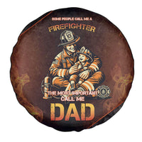 Firefighter Fathers Day Spare Tire Cover Best Dad Ever