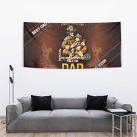 Firefighter Fathers Day Tapestry Best Dad Ever