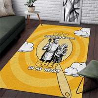 Chef Fathers Day Area Rug Dad You're The Master Chef In My Heart