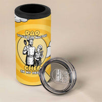 Chef Fathers Day 4 in 1 Can Cooler Tumbler Dad You're The Master Chef In My Heart