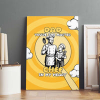 Chef Fathers Day Canvas Wall Art Dad You're The Master Chef In My Heart