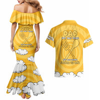 Chef Fathers Day Couples Matching Mermaid Dress and Hawaiian Shirt Dad You're The Master Chef In My Heart