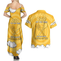 Chef Fathers Day Couples Matching Summer Maxi Dress and Hawaiian Shirt Dad You're The Master Chef In My Heart