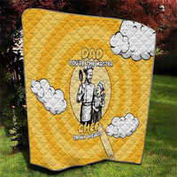 Chef Fathers Day Quilt Dad You're The Master Chef In My Heart