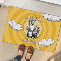 Chef Fathers Day Rubber Doormat Dad You're The Master Chef In My Heart