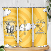 Chef Fathers Day Skinny Tumbler Dad You're The Master Chef In My Heart