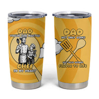Chef Fathers Day Tumbler Cup Dad You're The Master Chef In My Heart