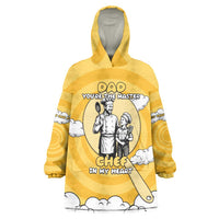 Chef Fathers Day Wearable Blanket Hoodie Dad You're The Master Chef In My Heart